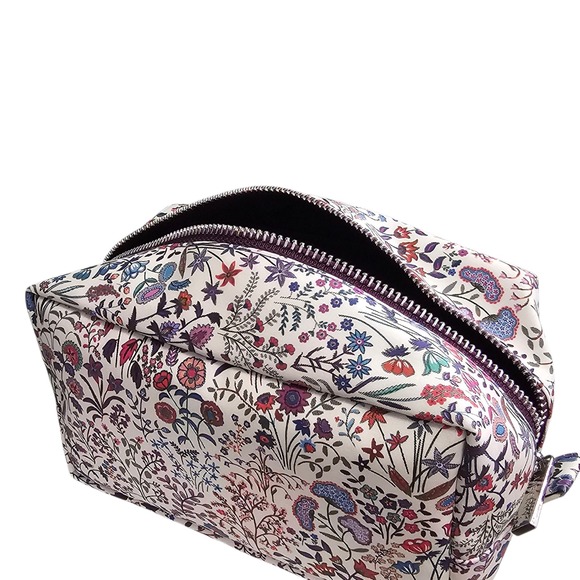 Liberty London Floral Print Cosmetic Bag Travel Makeup Organizer Zipper Pouch - Picture 9 of 9